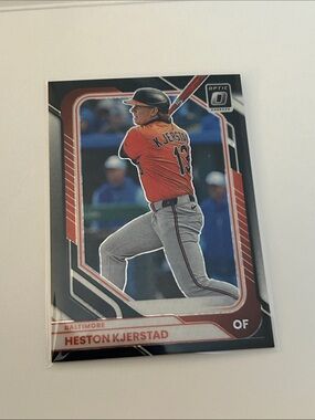 Panini Heston Kjerstad Baseball Card - Orange and Black